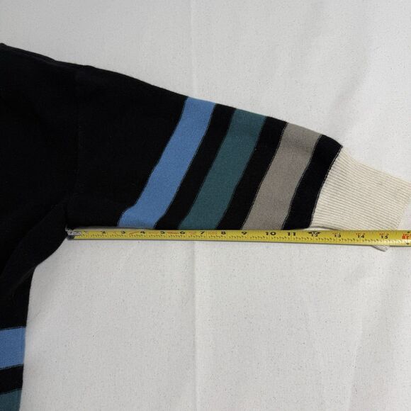 Vintage Sonia Sonia Rykiel Womens Wool Cardigan Strip Size 46 Padded Shoulder - Picture 8 of 16